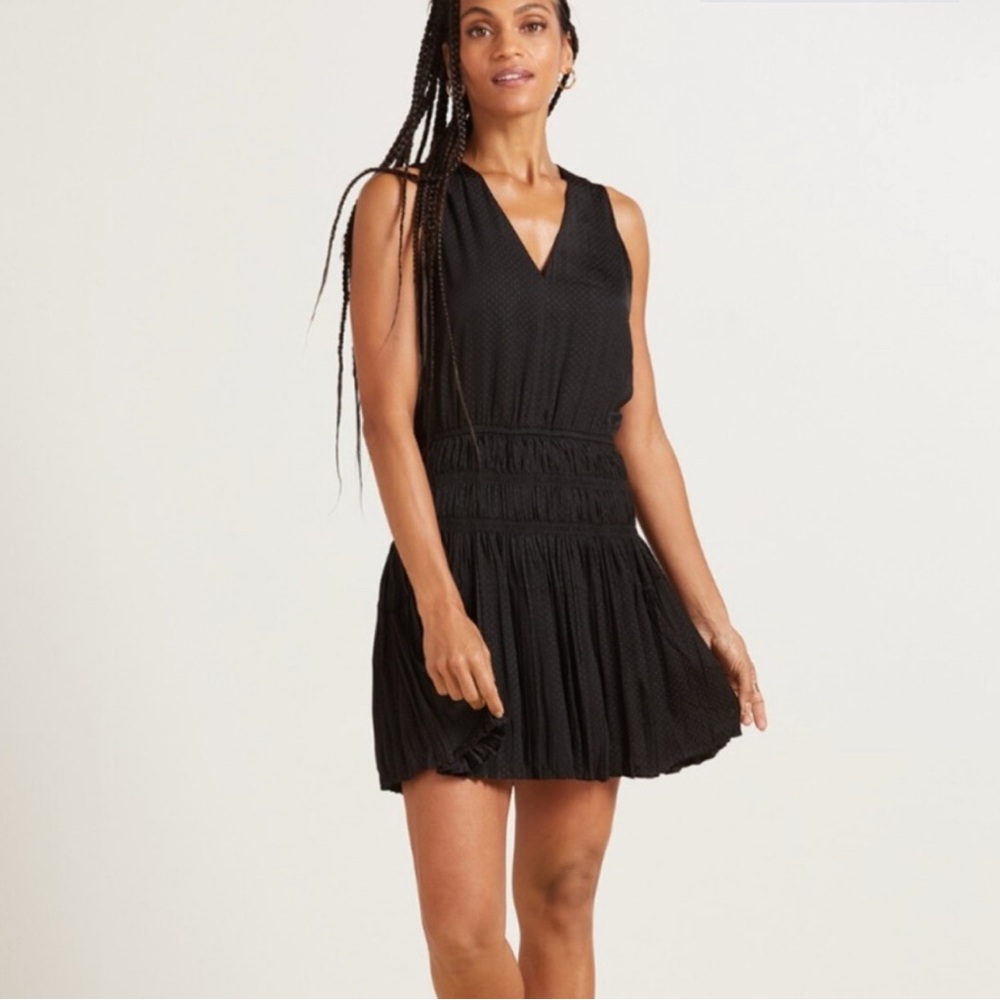 Allison Joy Black Sleeveless Mini Dress